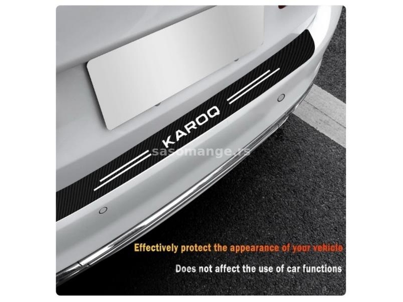 Stiker za branik automobila - karbon KAROQ (ŠKODA)