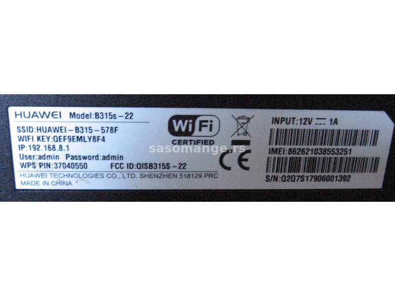 HUAWEI B315s-22 4G LTE wireless ruter