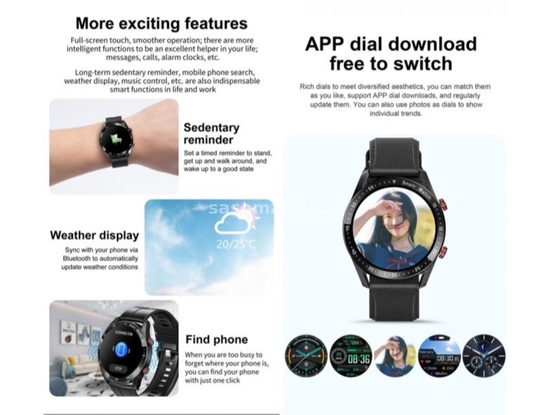 |H2 Bluetooth Smart Watch ECG+PPG Bluetooth poziv