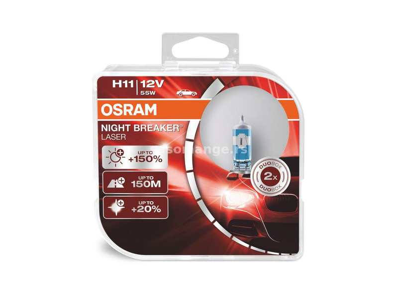 Automobilske sijalice OSRAM Night Breaker Laser H11 64211NL-HCB 55W 12V PGJ19-2 HCB2