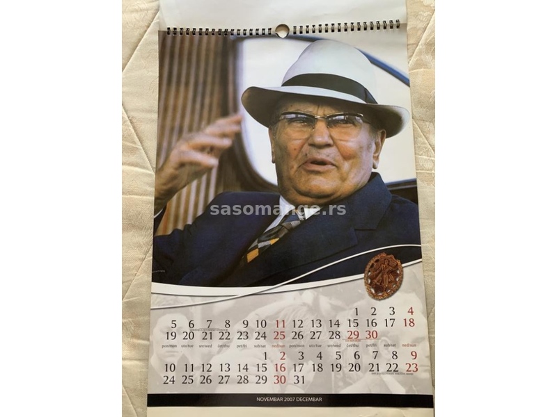 Kalendar za 2007. sa Titovim slikama