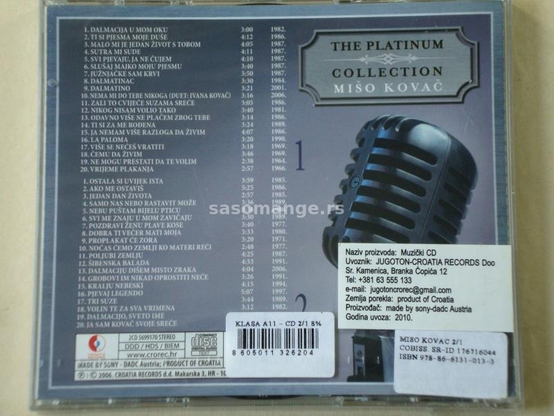 Mišo Kovač - The Platinum Collection (2xCD)
