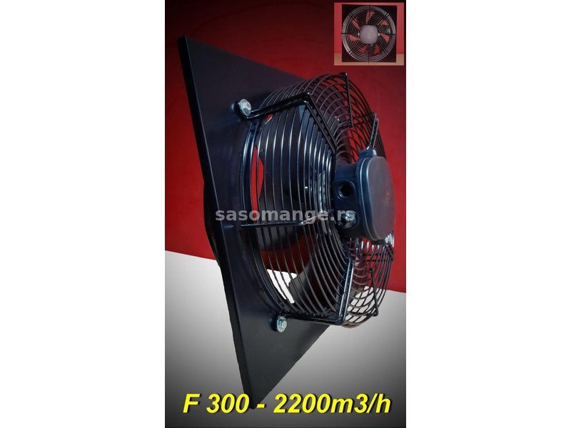 Ventilator f 300mm za ventilaciju prostora, velikog protoka vazduha.