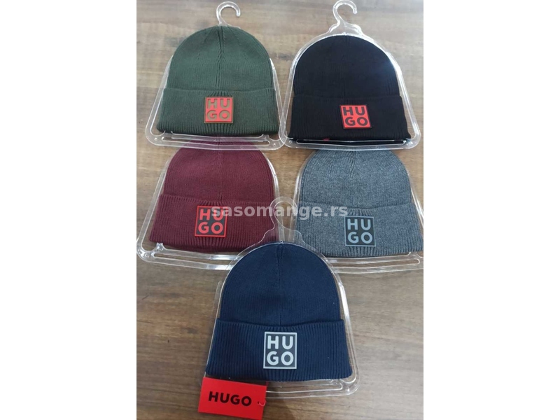 Hugo Boss zimska kapa crne boje unisex K2