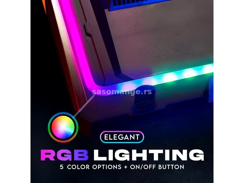 Kuler za laptop RGB Klim Mistral 15-17 inca