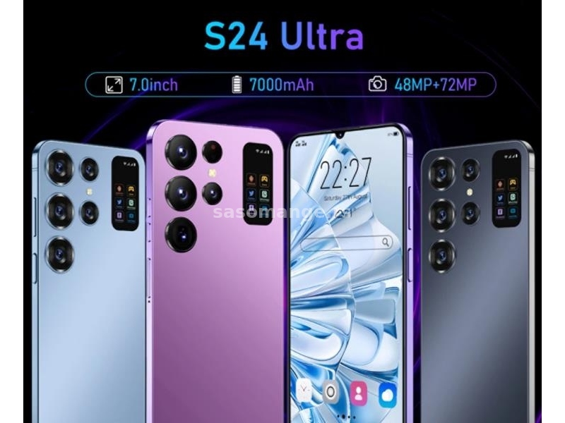 Mobilni telefon S24 Ultra Smartphone 5G 7.0HD 12G+256G Dual