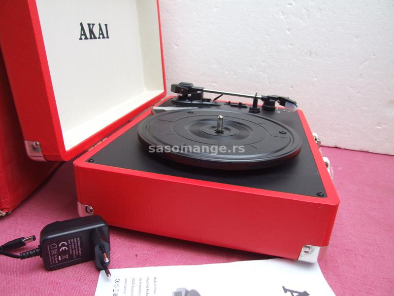 Akai R45 retro kofer gramofon kao NOVO u kutiji + GARANCIJA!