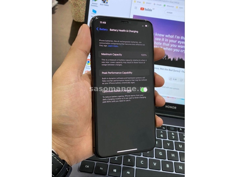 iPhone 11 Pro Max Space Gray 100% Helt
