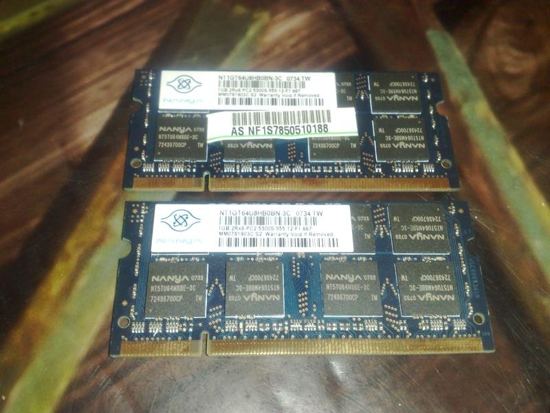 RAM 2x1Gb- Nanua DDR2