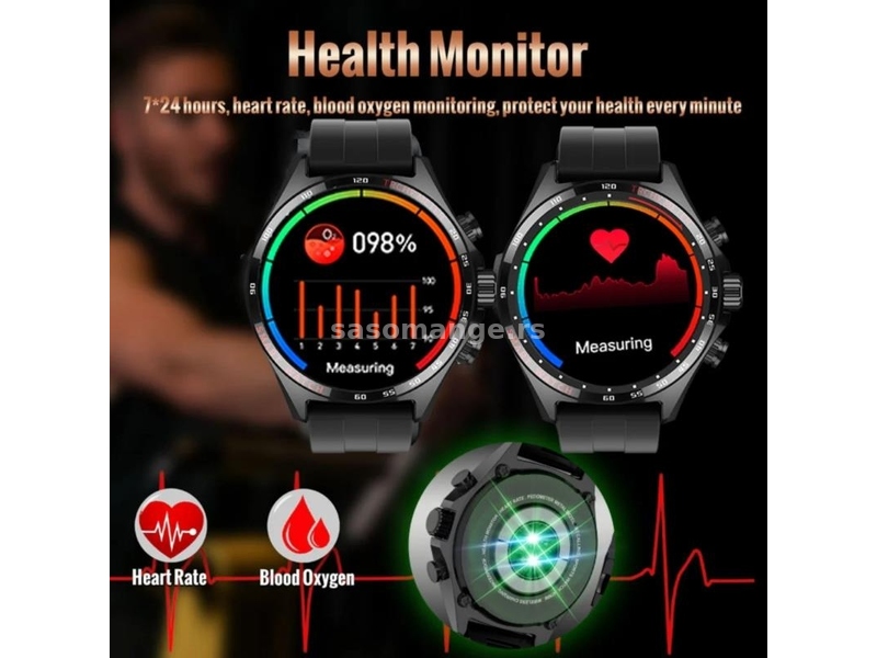 SK27 Smartwatch Bluetoth,NFC,Kompas,AI Voice