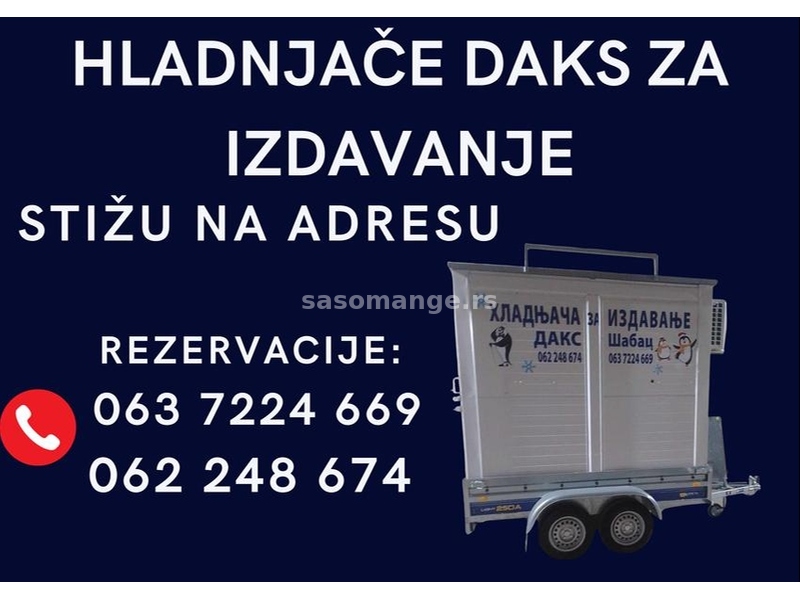 HLADNJAČE mini ŠABAC, Beograd IZDAVANJE 063 7224 669