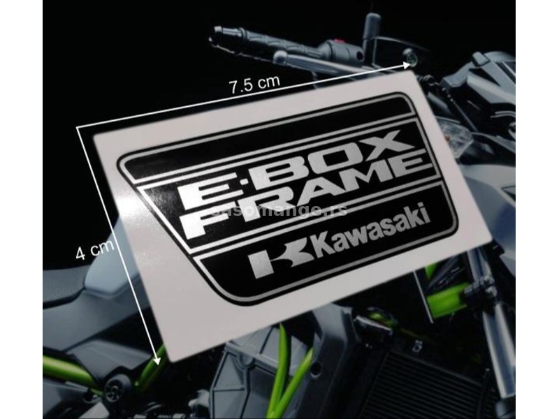 Kawasaki E box FRAME nalepnica - Nalepnice za motore - 2148