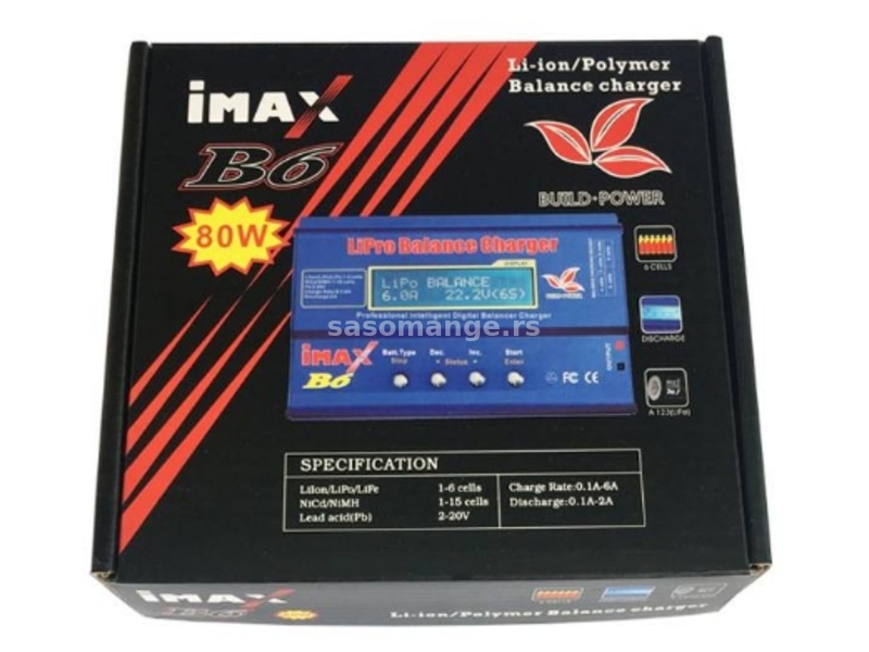 iMax B6 Pametni punjac baterija Lion,LiPo,LiFe,Pb,NiCd,NIMH