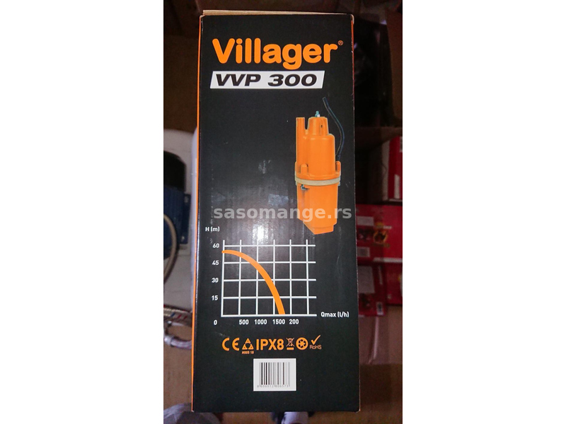 Villager VVP 300 elektrovibraciona potapajuca pumpa NOVO!+GARANCIJA!