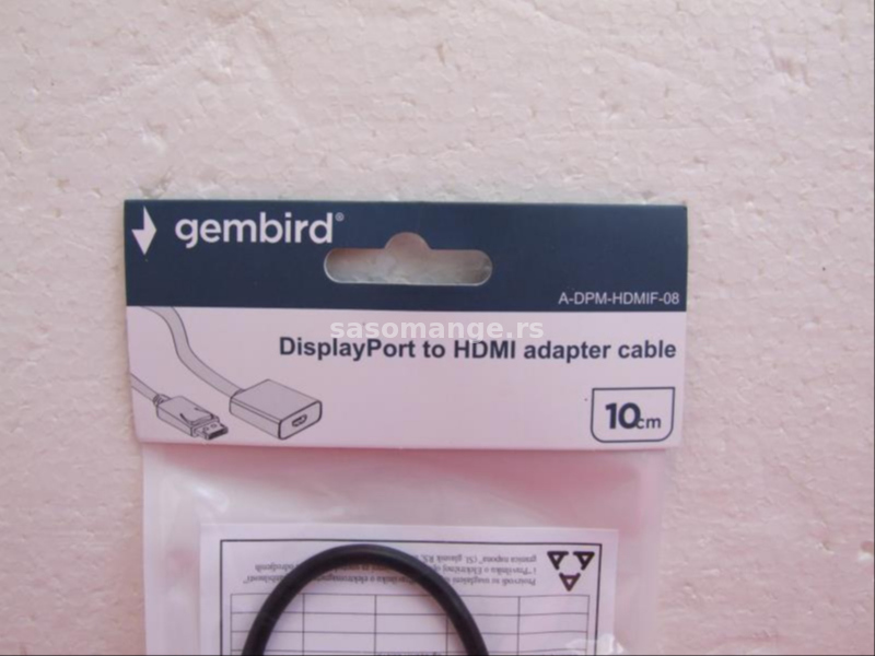 DisplayPort na HDMI adapter prelaz kabl - DP to HDMI NOVO!