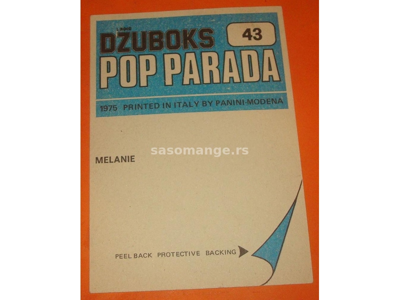 Melanie Džuboks pop parada 43 (RZ-295)