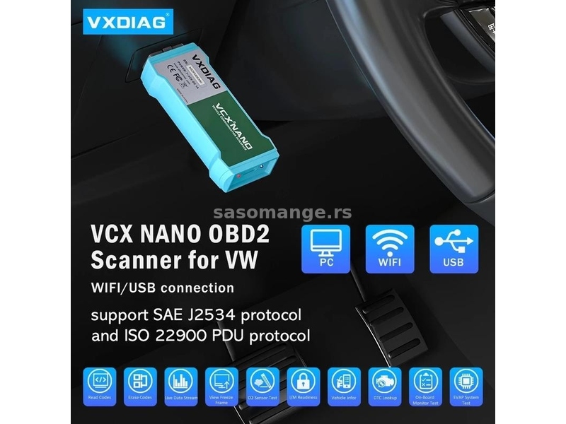 VXDIAG VCX NANO NX100 WiFi- VW/Audi/Škoda/Seat/Bentley