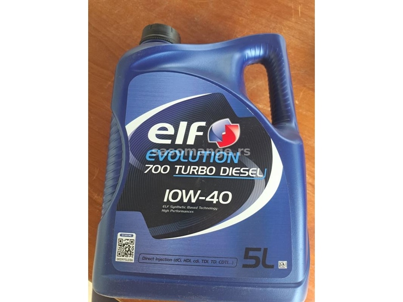 Motorno ulje ELF 10W-40 5 litara