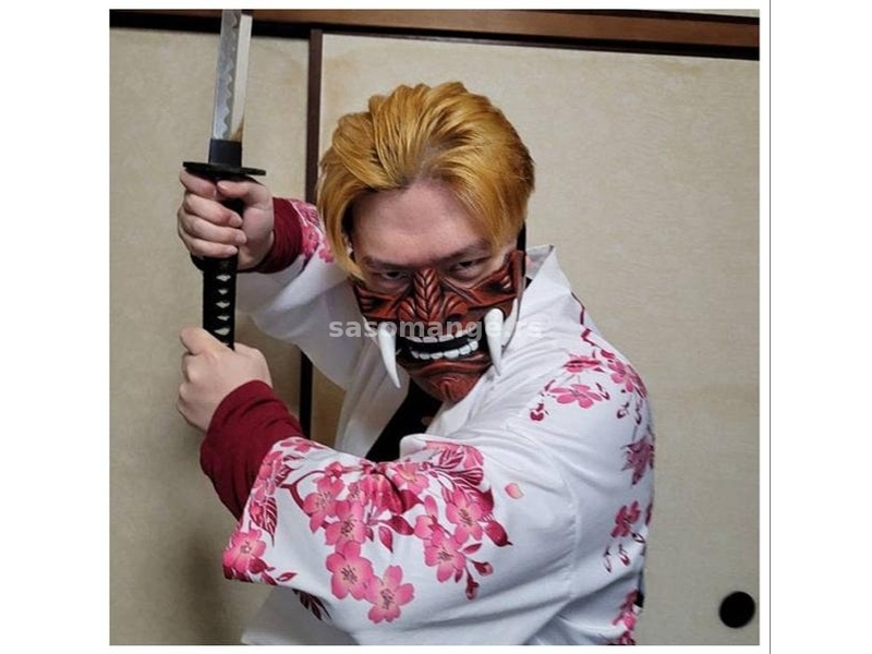 Airsoft Maska Half Face Samurai Demon Zastita Za Lice Model 1