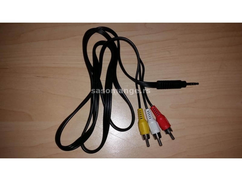 Audio video kabel za SBB risiver 3.5mm (4-pin) na 3 činča