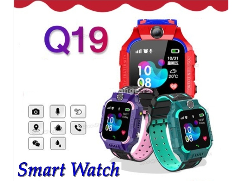 Vodootporni Q19 Dečiji Smart Watch LBS lokator,Sim Kartica