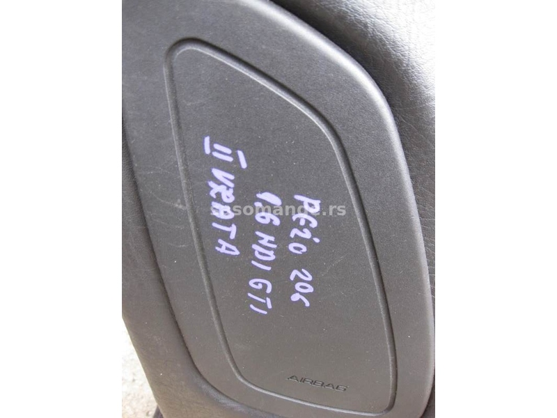Pezo 206 1.6 hdi GTI model sedista,tapaciri i kaseta suvozaceva,kozna sedista sa alkantara kozom