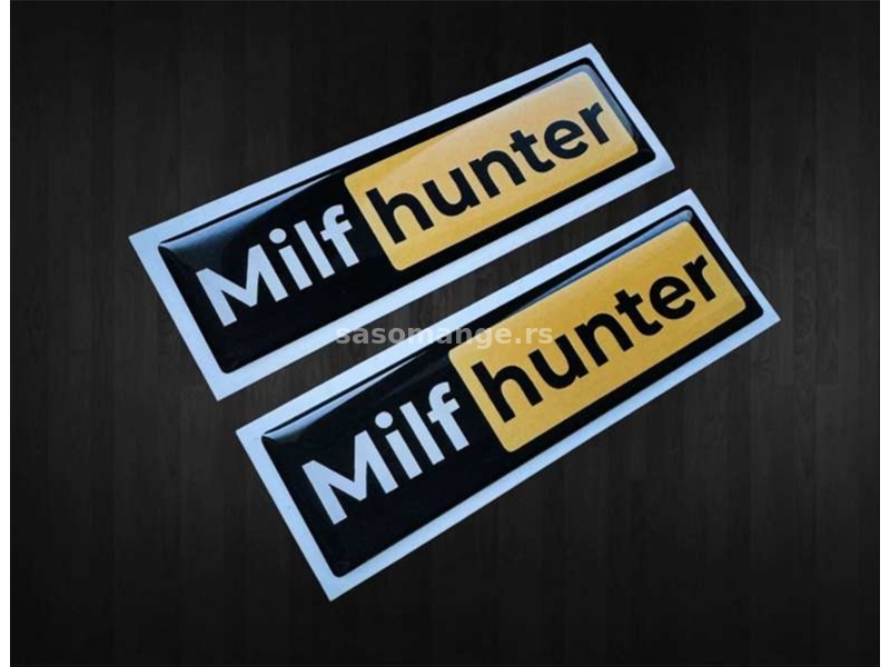 3D Stikeri MILF HUNTER Stikeri - Nalepnice - 2256