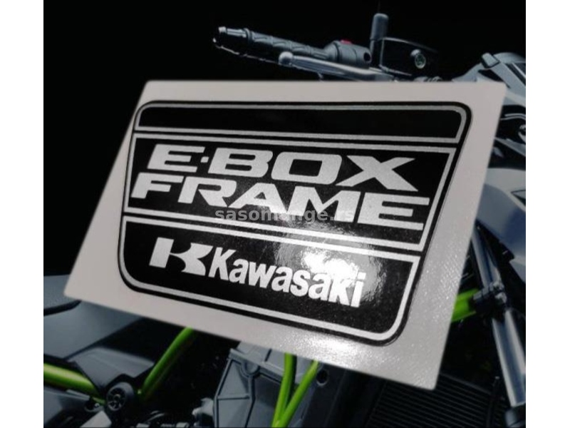 Kawasaki E box FRAME nalepnica - Nalepnice za motore - 2148