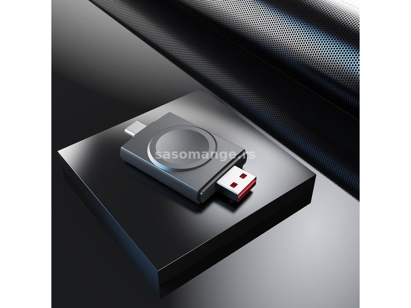 2 in 1 bezicni magnetni prenosivi punjac Apple/Samsung