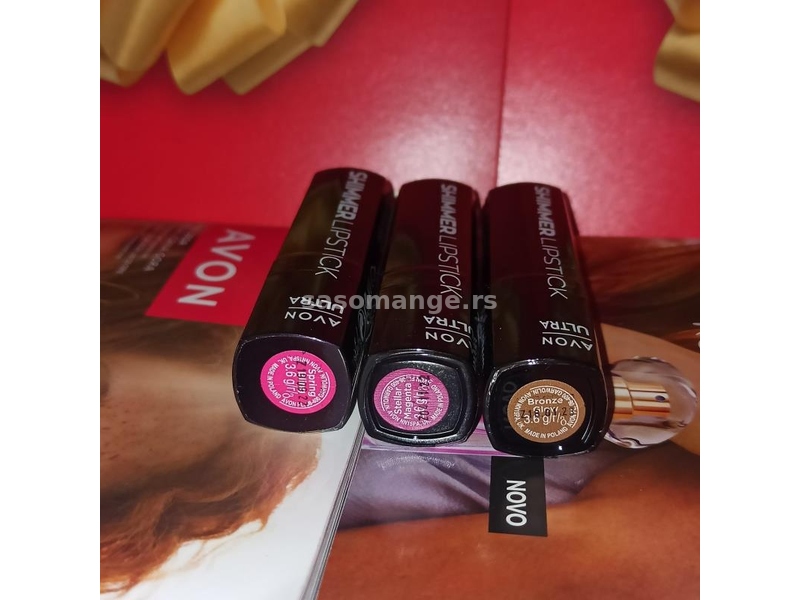 Set 3 Avon Colour Shimmer ruža za usne