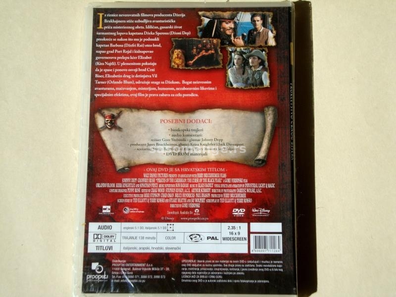 Pirates of the Caribbean: The Curse of the Black Pearl (2xDVD)