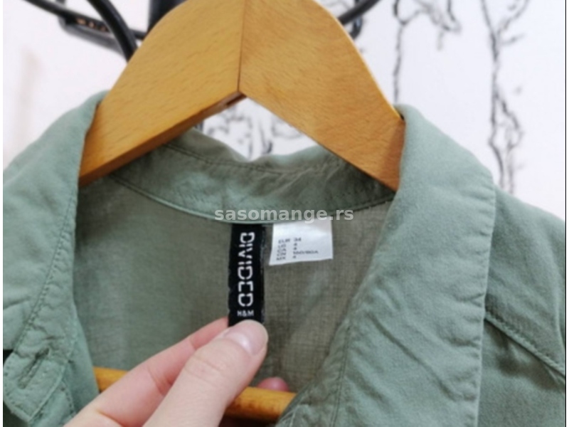 H&amp;M zelena košulja bez rukava