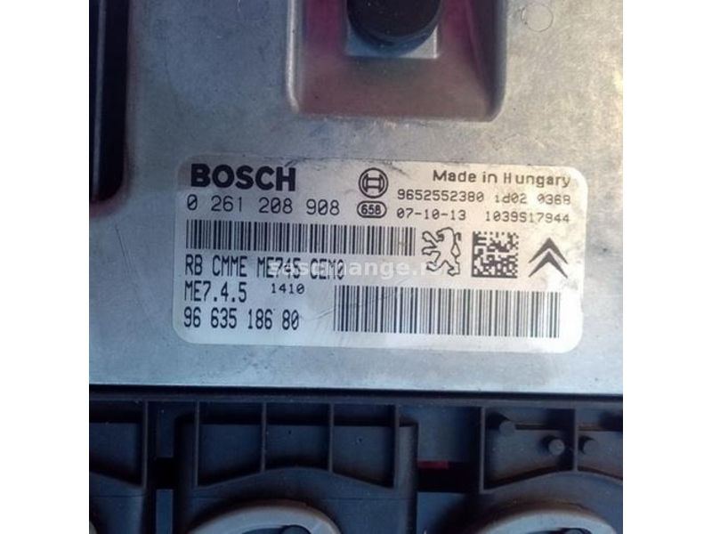 1,6 HDI KOMPJUTER Bosch ME7.4.5 Pezo Peugeot Citroen 0 261 208 908 , 9663518680