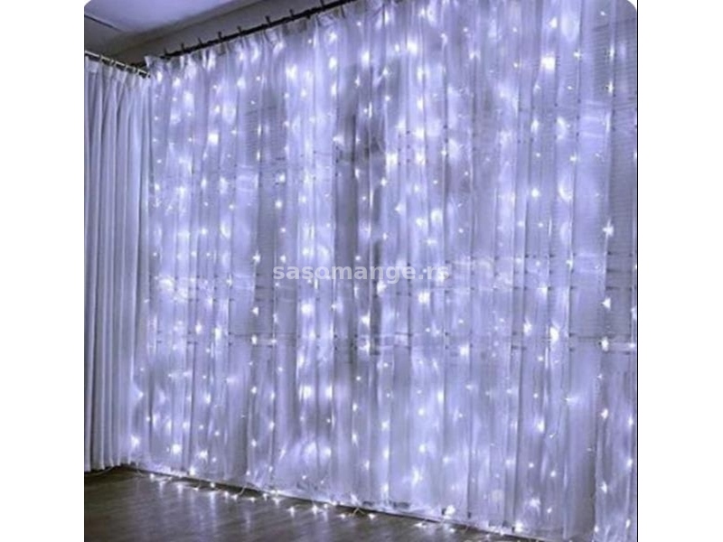 LED zavesa novogodisnja 3x3 metara više boja