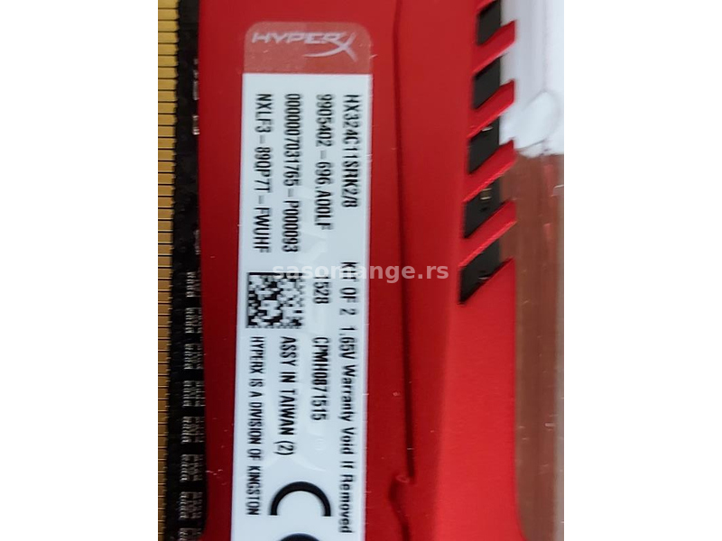 Kingston 4GB DDR3 2400MHz HyperX Savage HX324C11SRK2/8
