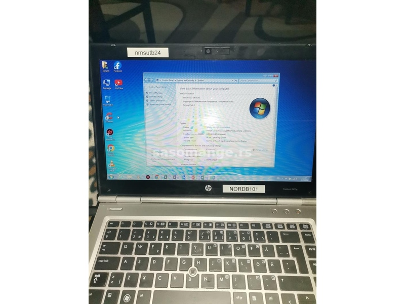 Profi Laptop HP EliteBook 8470p i5-3320m ,4gb ram,500gb hard