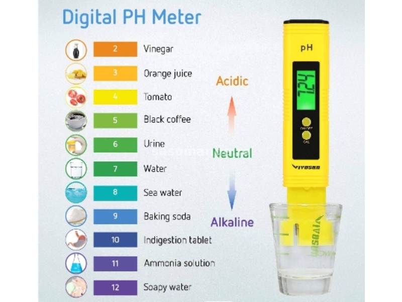 Digitalni pH metar pH tester pH merac led ph02