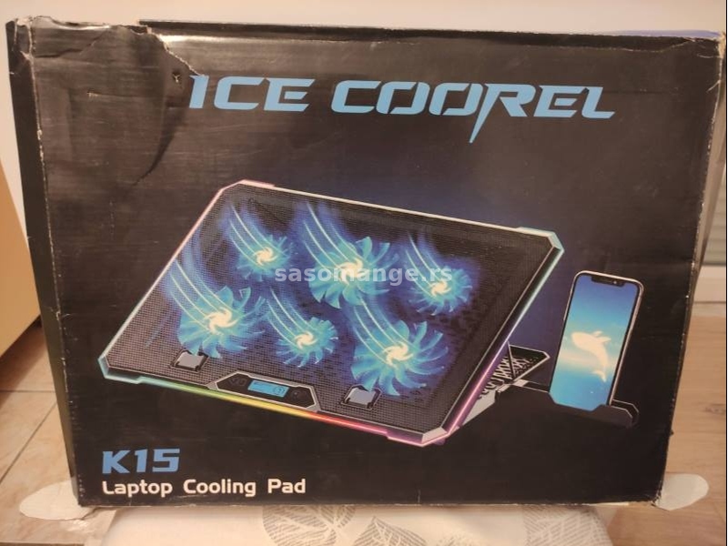Kuler za laptop RGB ICE COOREL K15