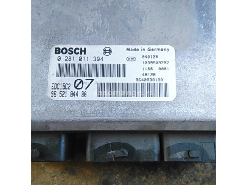 2.0 HDI KOMPJUTER Bosch EDC15C2 Pežo Peugeot Citroen C5, 0 281 011 394 . 9652184480