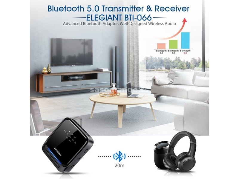 Bezicni Bluetooth predajnik prijemnik za TV 2u1