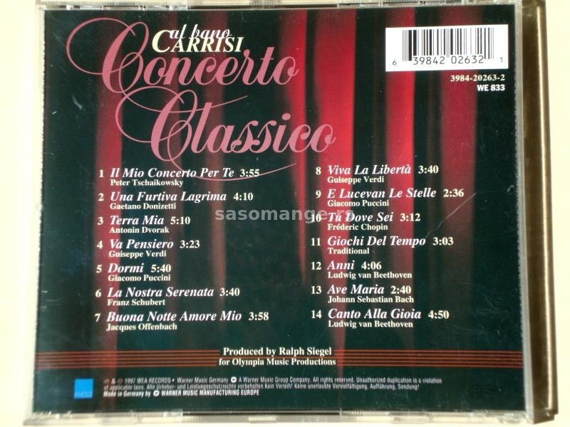 Al Bano Carrisi - Concerto Classico (Famous Classics Hits)
