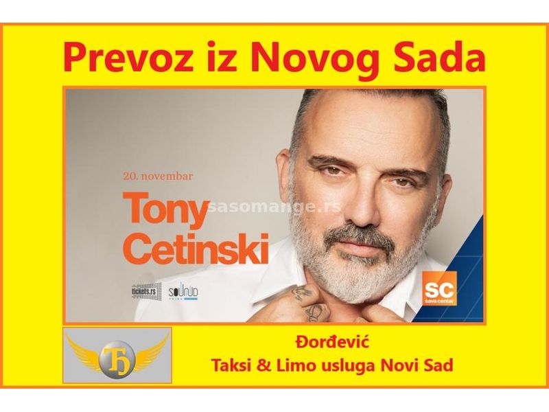 Prevoz na Koncert Toni Cetinski 20.11.2024. iz Novog Sada