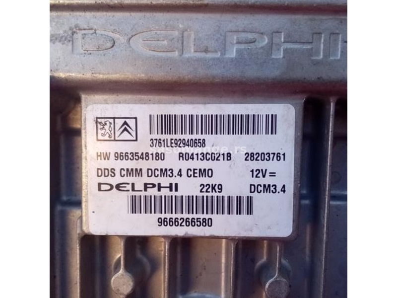 KOMPJUTER 9666266580 Delphi DDS CMM DCM3.4 Pežo Peugeot Citroen , HW9663548180