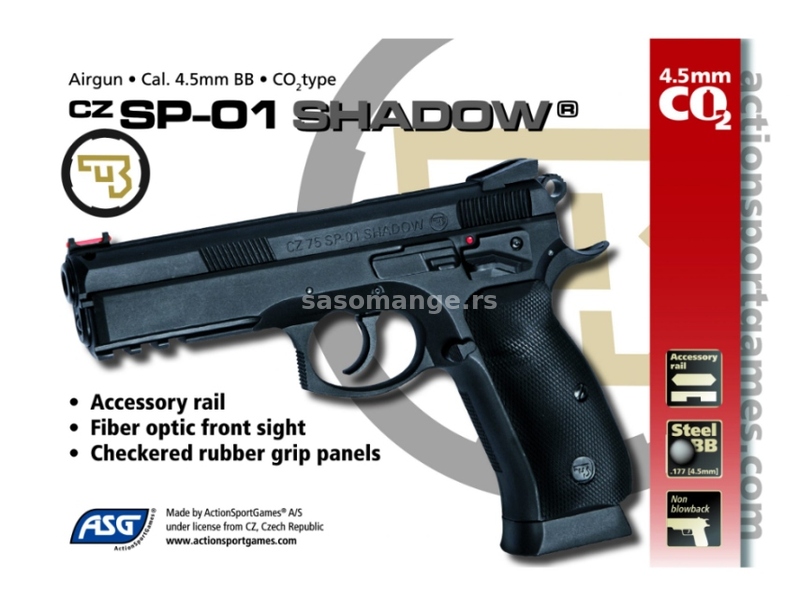 Pistolj ASG CZ SP-01 Shadow Airsoft