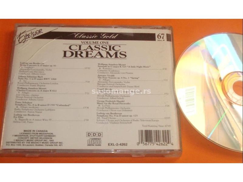 Classic Dreams Volume One The World's Most Beautiful Music