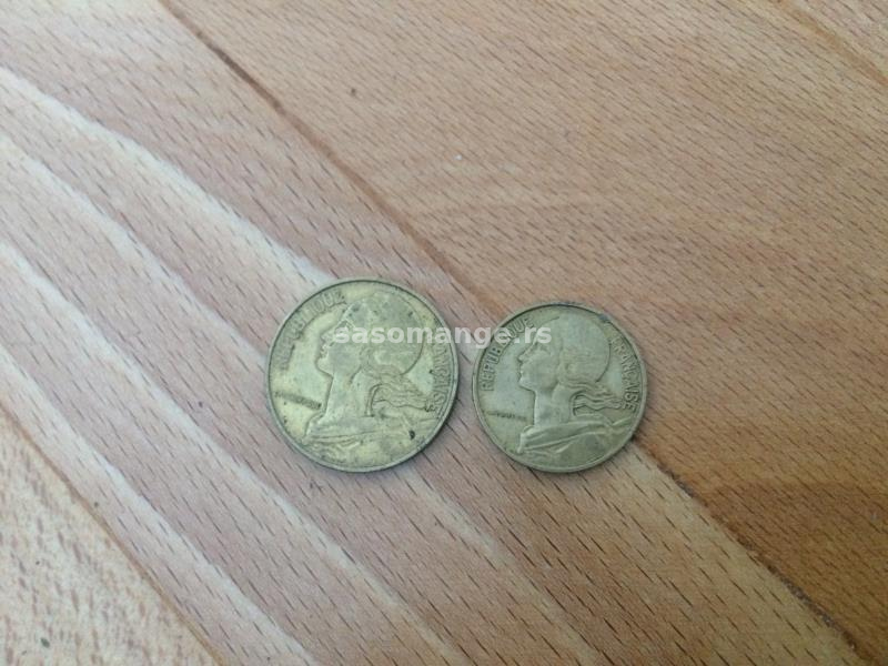 10, 20 centimes 1967 , 1969