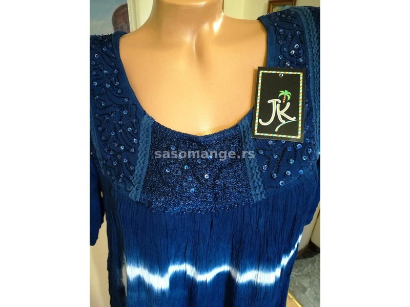 Nova zenska indijska haljina zapunije dame Nini Plava XXL Novo