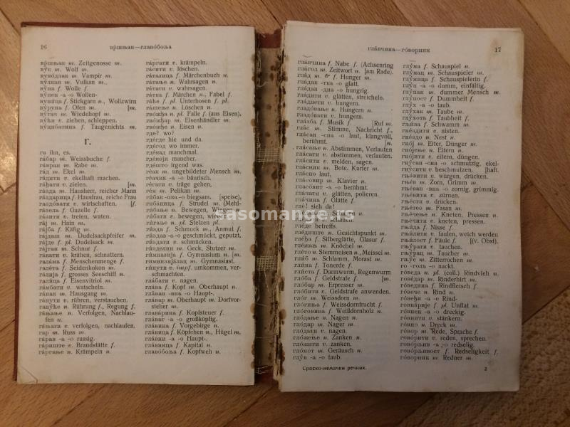 Antikvarna knjiga "Serbisch Deutsches Worterbuch",