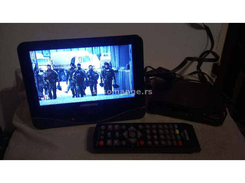 12V DVB-T2 komplet Set top box + daljinac + LCD TV