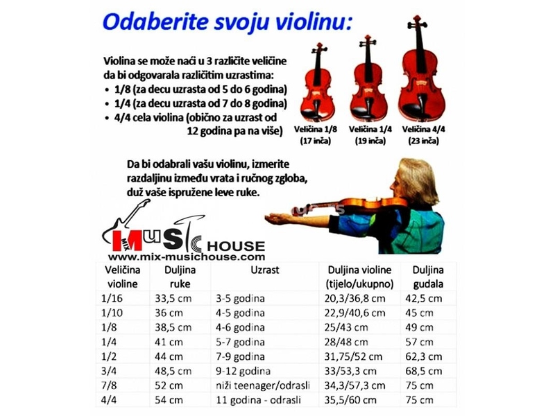 Firefeel violina 1/8 za decu